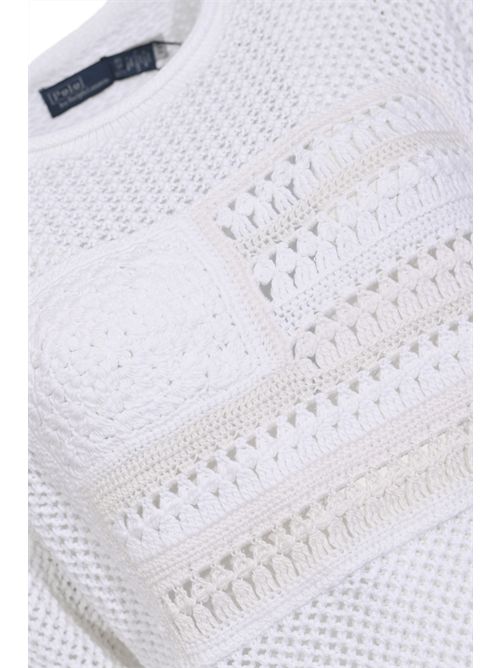 Maglia in crochet con bandiera USA POLO RALPH LAUREN | 211A12726001
